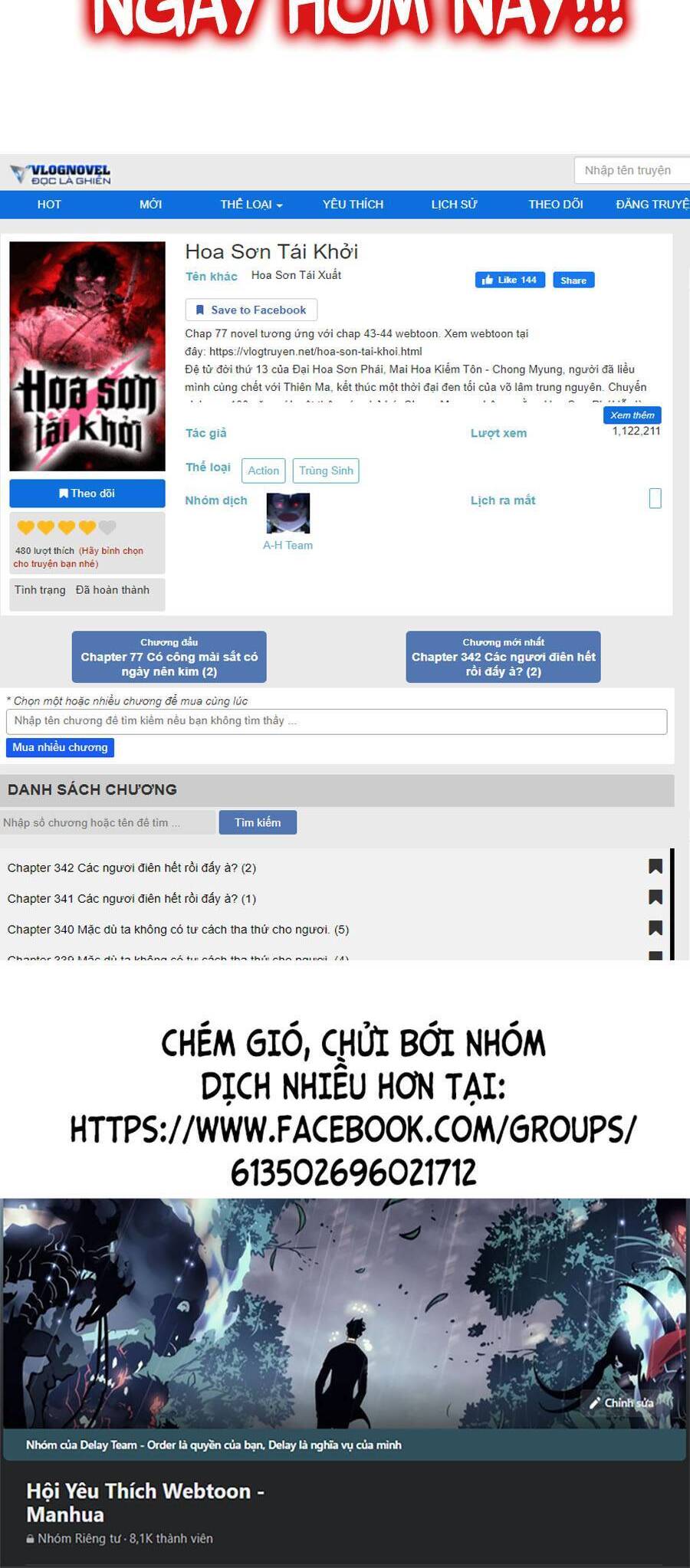 Hoa Sơn Tái Khởi Chap 58 - Next Chap 59