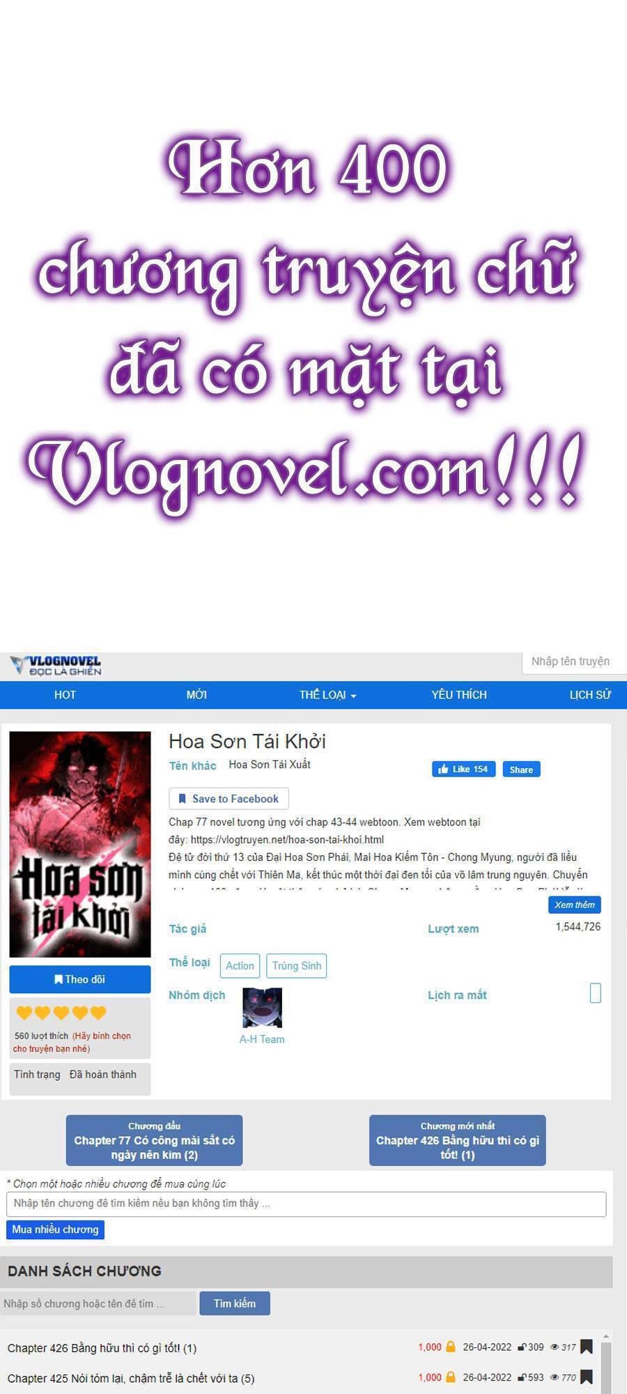 Hoa Sơn Tái Khởi Chap 61 - Next Chap 62