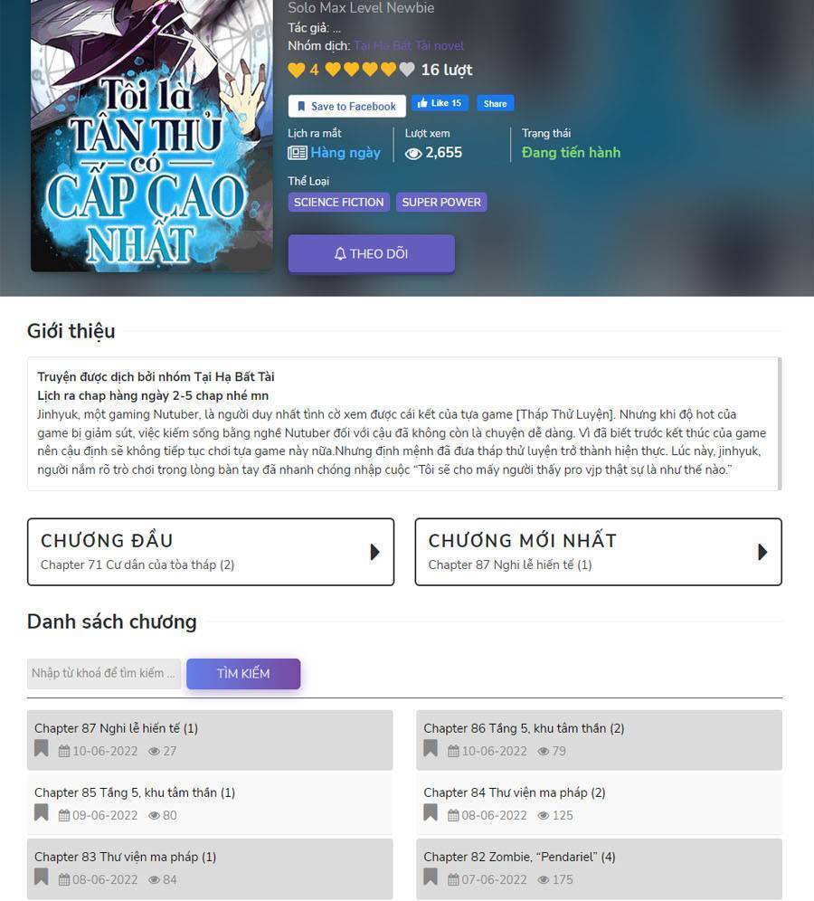 Người Chơi Mới Cấp Tối Đa Chap 51 - Next Chap 52