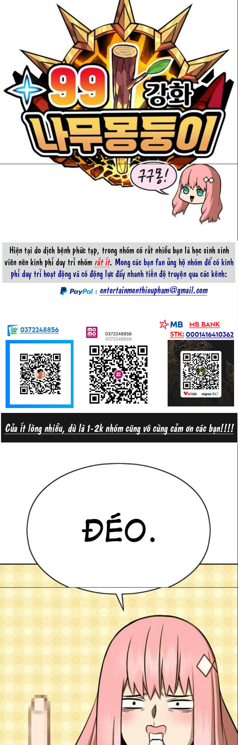 Gậy Gỗ Cấp 99+ Chap 6.1 - Next Chap 7.1