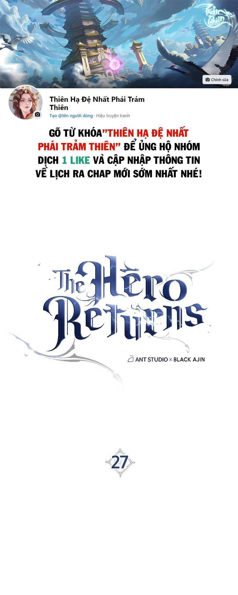 Anh Hùng Trở Về Chap 27 - Next Chap 28