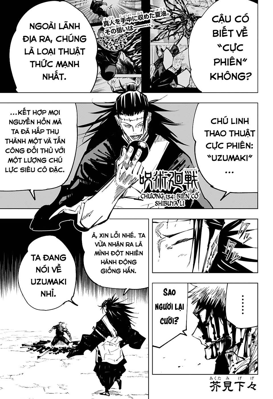 Chú Thuật Hồi Chiến Chap 134 - Next Chap 135