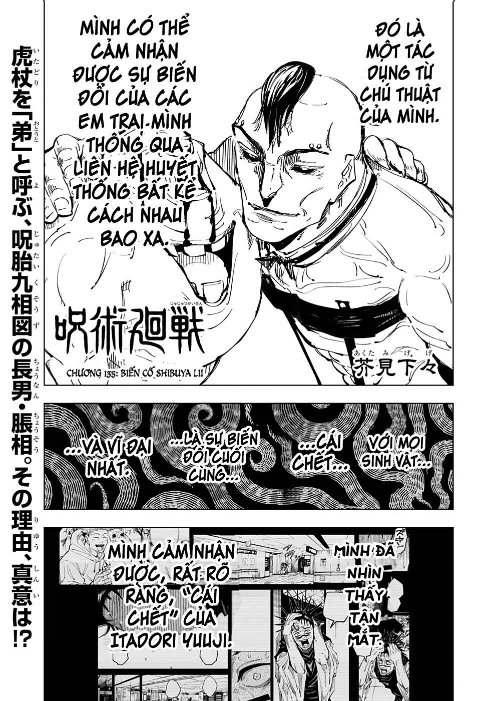 Chú Thuật Hồi Chiến Chap 135 - Next Chap 136