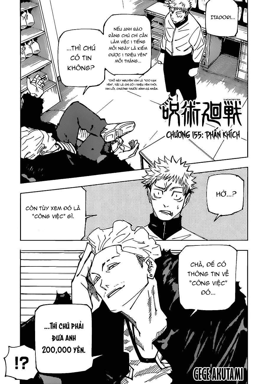 Chú Thuật Hồi Chiến Chap 155 - Next Chap 156