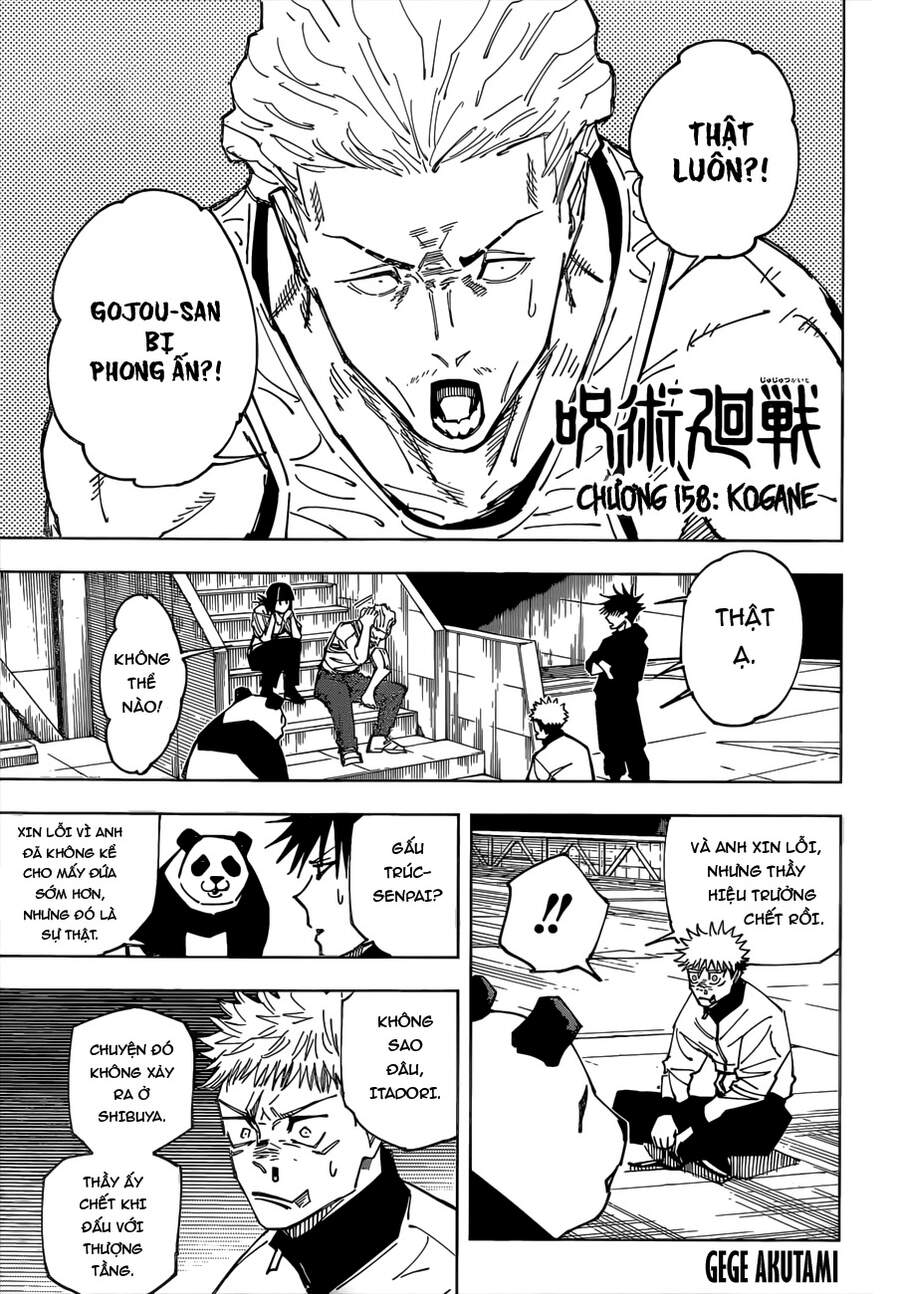 Chú Thuật Hồi Chiến Chap 158 - Next Chap 159