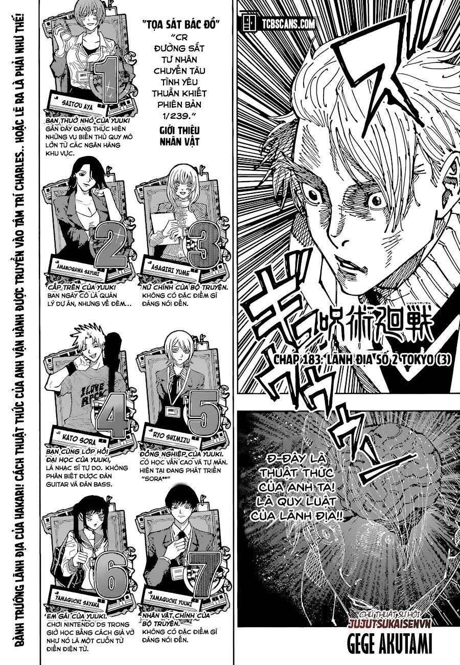 Chú Thuật Hồi Chiến Chap 183 - Next Chap 184