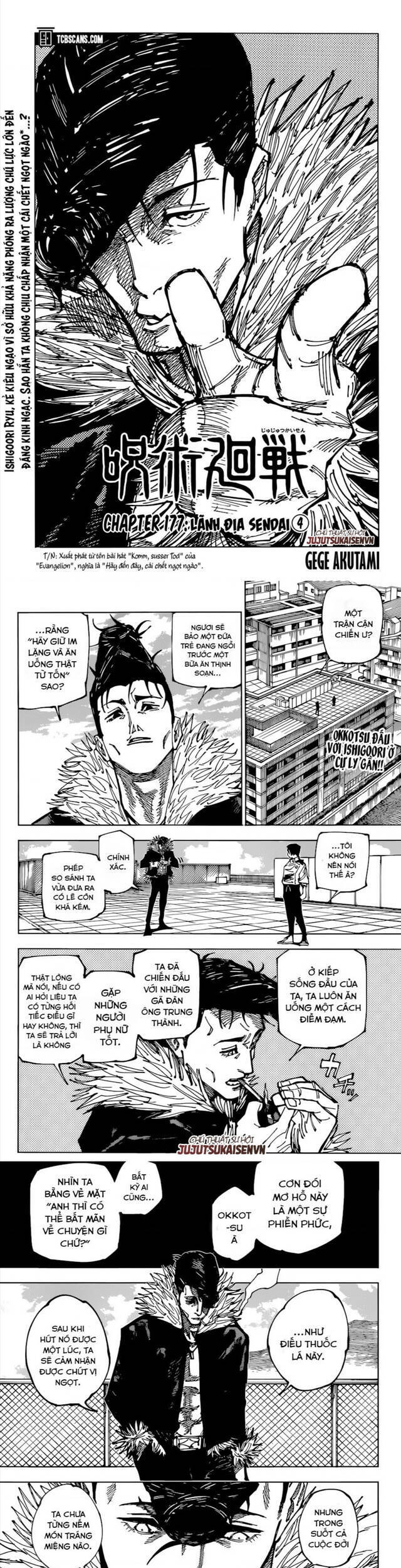 Chú Thuật Hồi Chiến Chap 177 - Next Chap 178