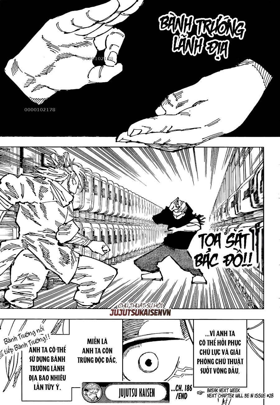 Chú Thuật Hồi Chiến Chap 186 - Next Chap 187