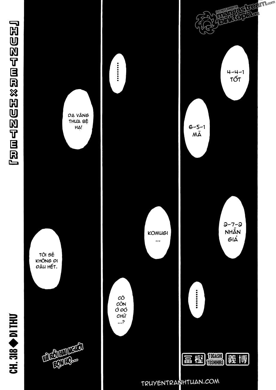 Hunter x Hunter Chap 318 - Next Chap 319