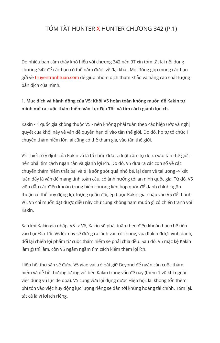 Hunter x Hunter Chap 343 - Next Chap 344