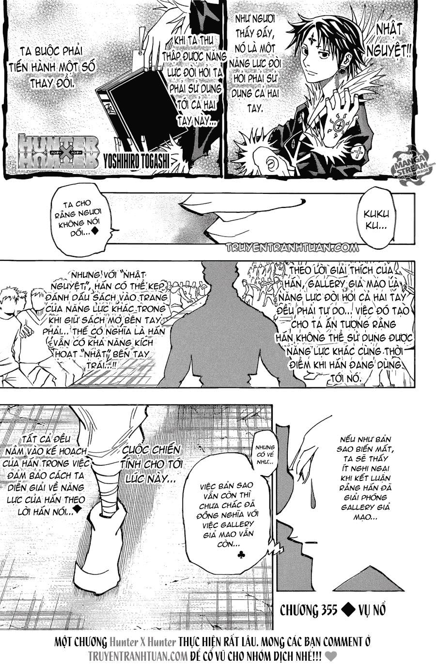 Hunter x Hunter Chap 355 - Next Chap 356