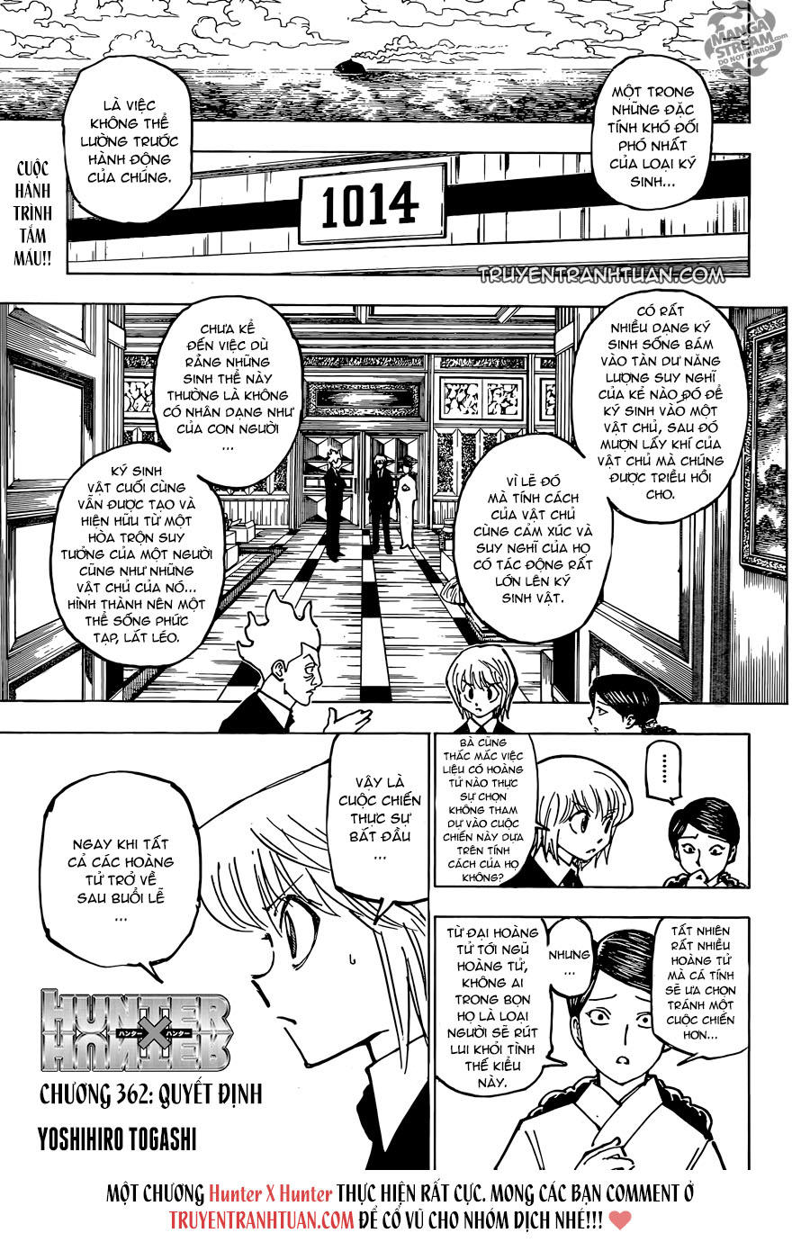 Hunter x Hunter Chap 362 - Next Chap 363