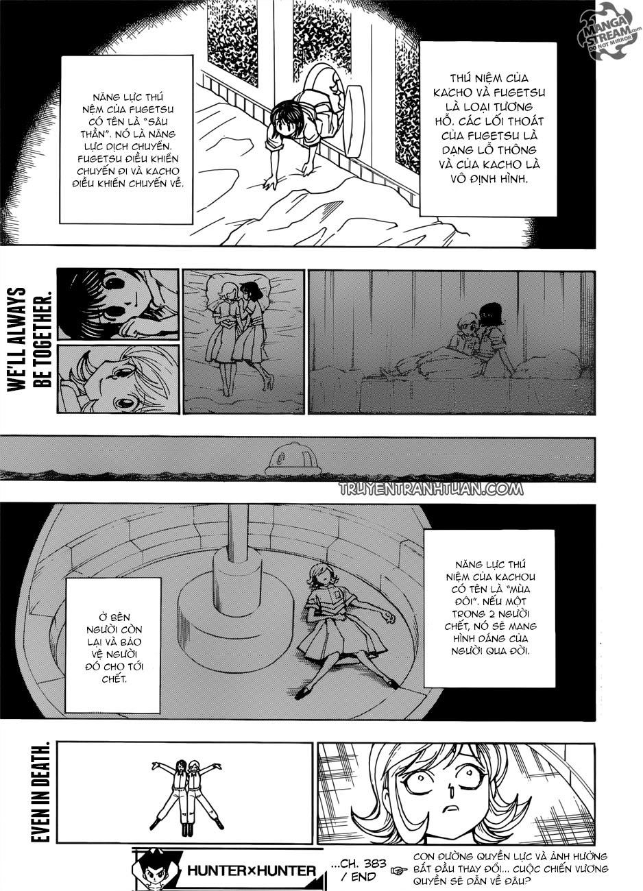 Hunter x Hunter Chap 383 - Next Chap 384