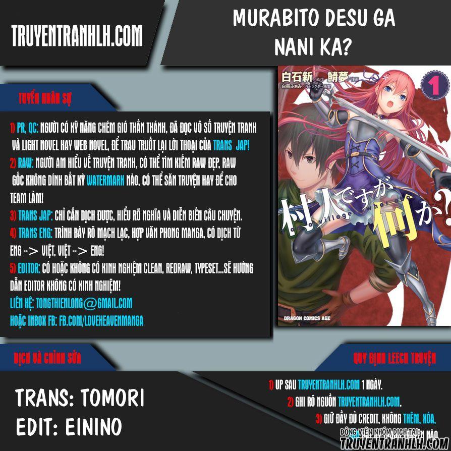 Murabito Desu Ga Nani Ka? Chap 1 - Next Chap 2