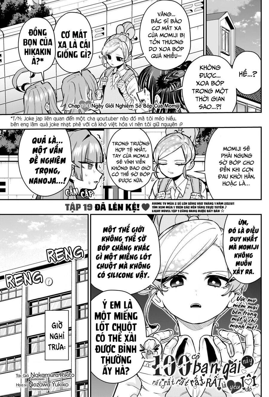 100 Cô Bạn Gái Chap 190 - Next Chap 191