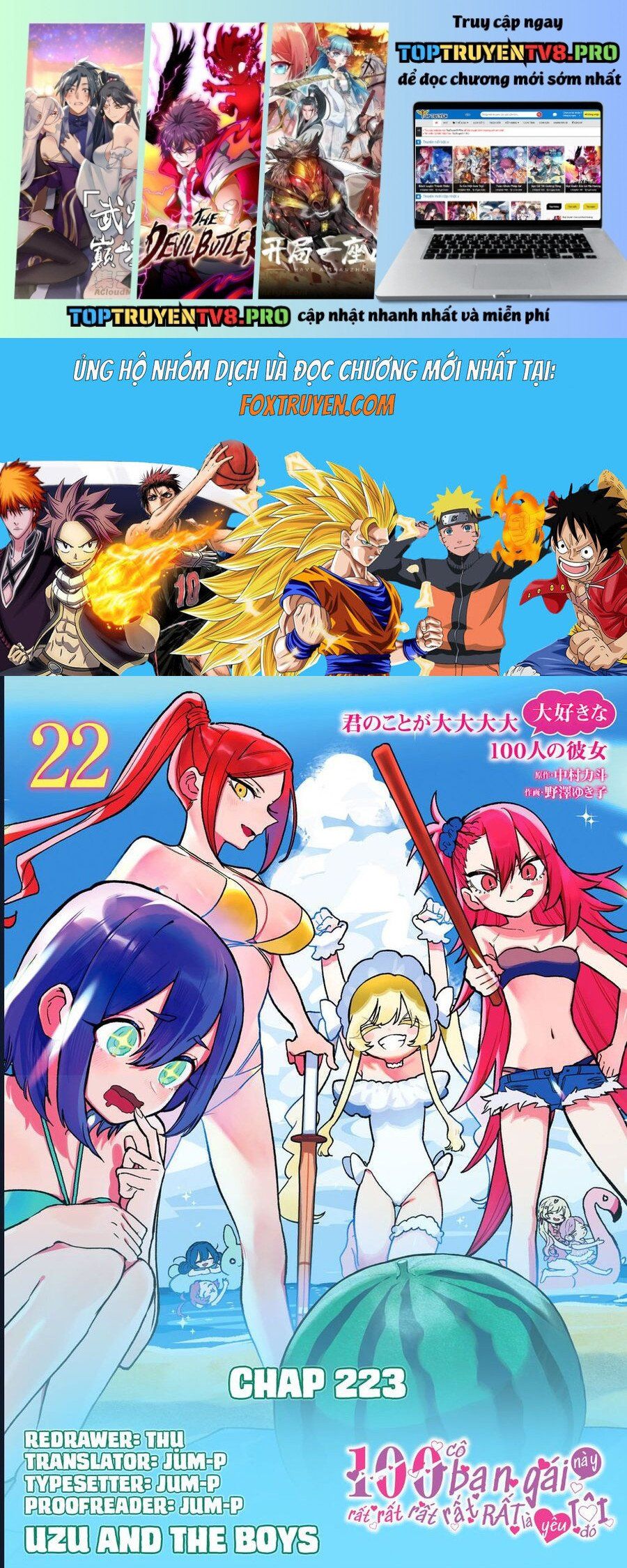 100 Cô Bạn Gái Chap 223 - Next Chap 224