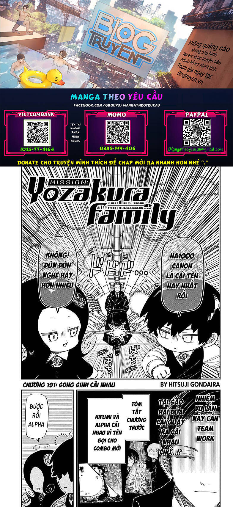 Gia Tộc Điệp Viên Yozakura Chap 191 - Next Chap 192