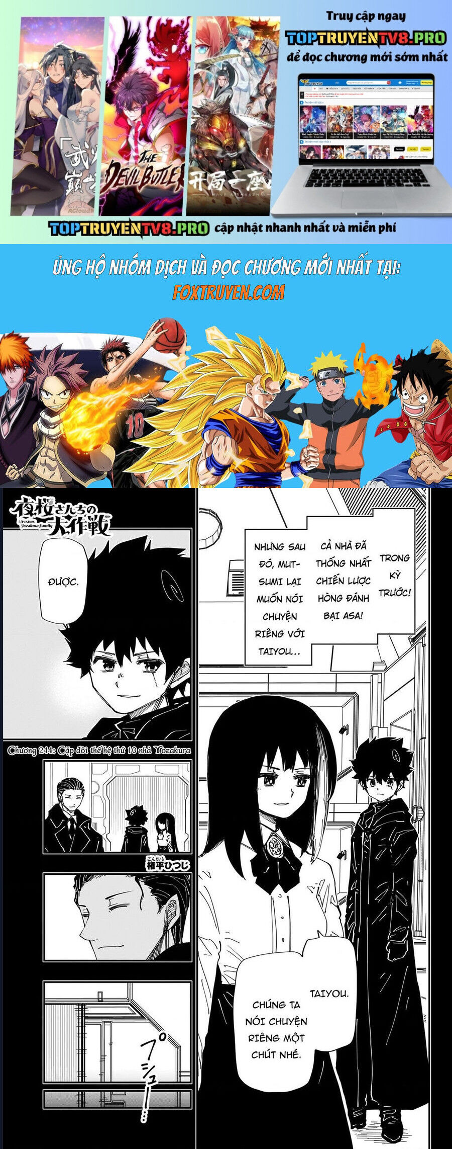 Gia Tộc Điệp Viên Yozakura Chap 244 - Next Chap 245
