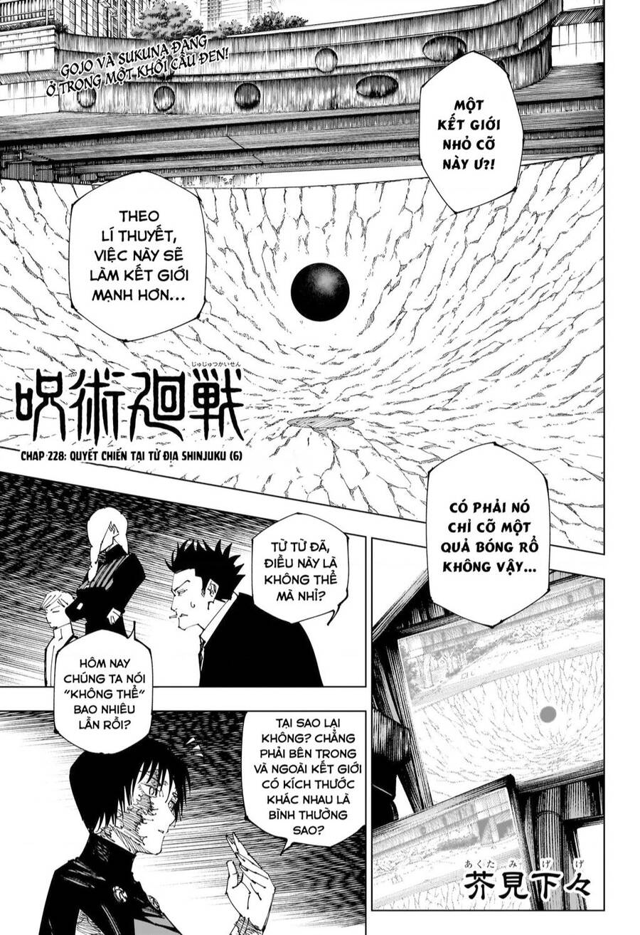 Chú Thuật Hồi Chiến Chap 228 - Next Chap 229