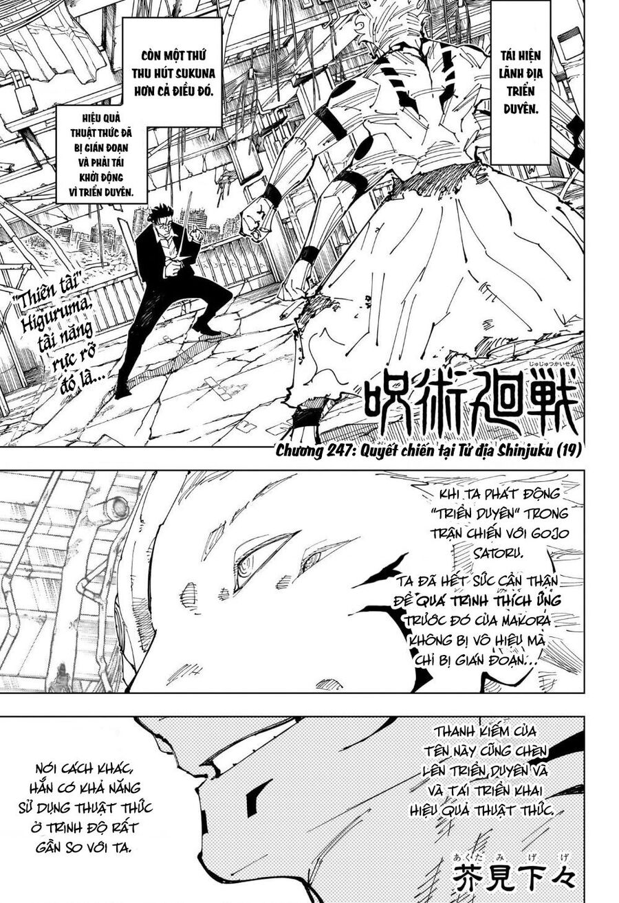 Chú Thuật Hồi Chiến Chap 247 - Next Chap 248