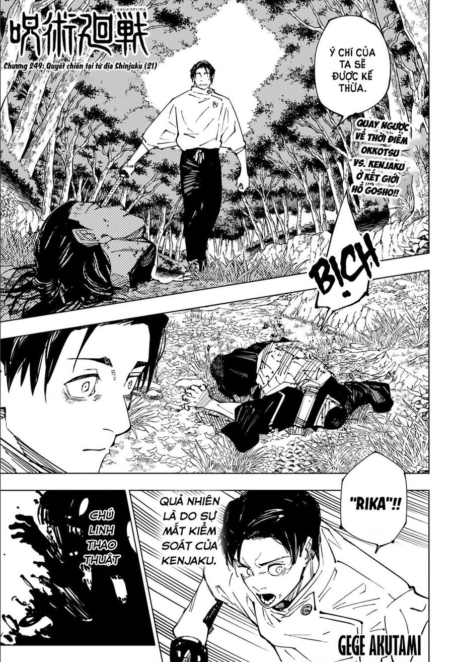 Chú Thuật Hồi Chiến Chap 249 - Next Chap 250