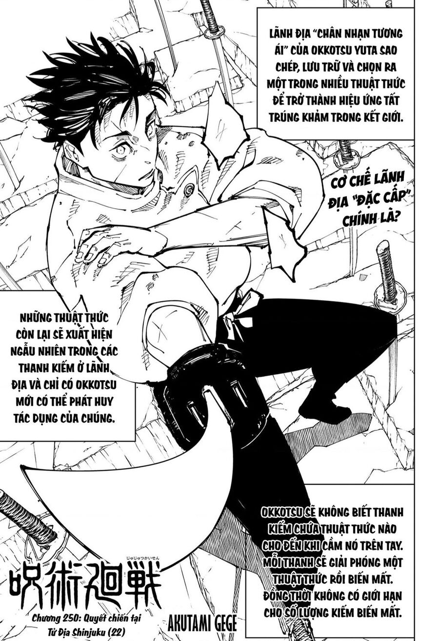 Chú Thuật Hồi Chiến Chap 250 - Next Chap 251