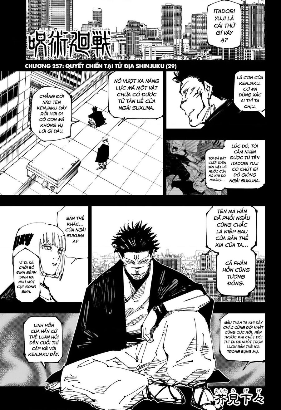 Chú Thuật Hồi Chiến Chap 257 - Next Chap 258