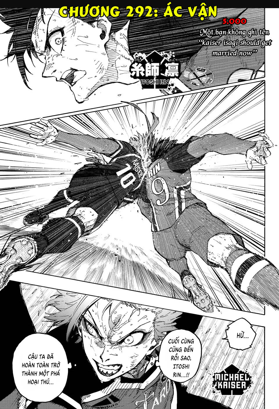 Thiên Tài Bóng Đá, Tiền Đạo Số 1 Chap 292 - Next Chap 293