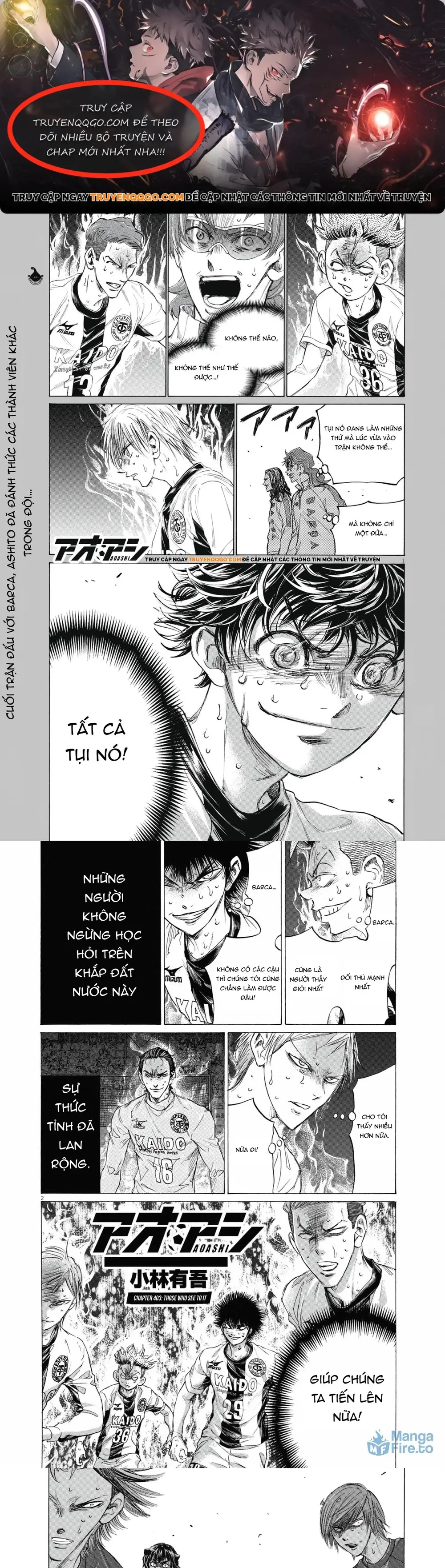 Thiên Tài Bóng Đá Ashito Chap 403 - Next Chap 404