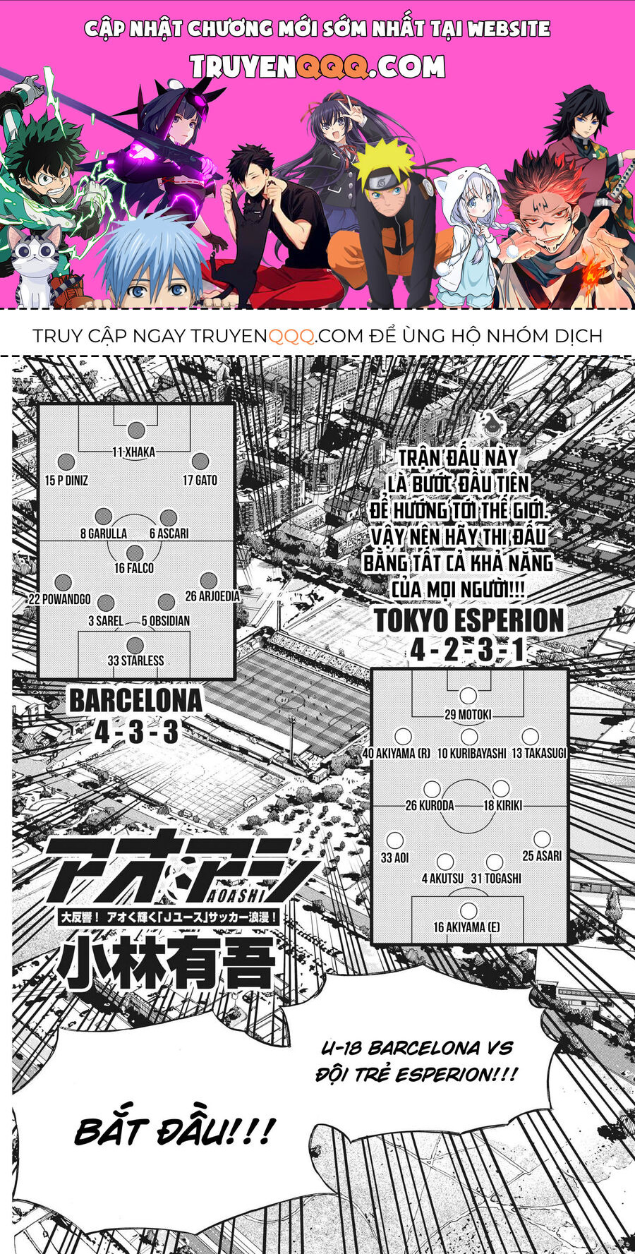 Thiên Tài Bóng Đá Ashito Chap 349 - Next Chap 350