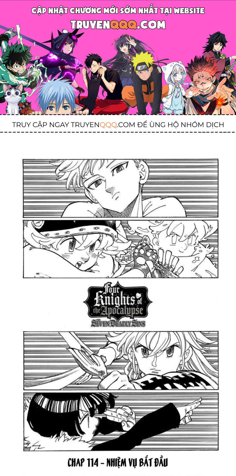 Tứ Kỵ Sĩ Khải Huyền Chap 114 - Next Chap 115
