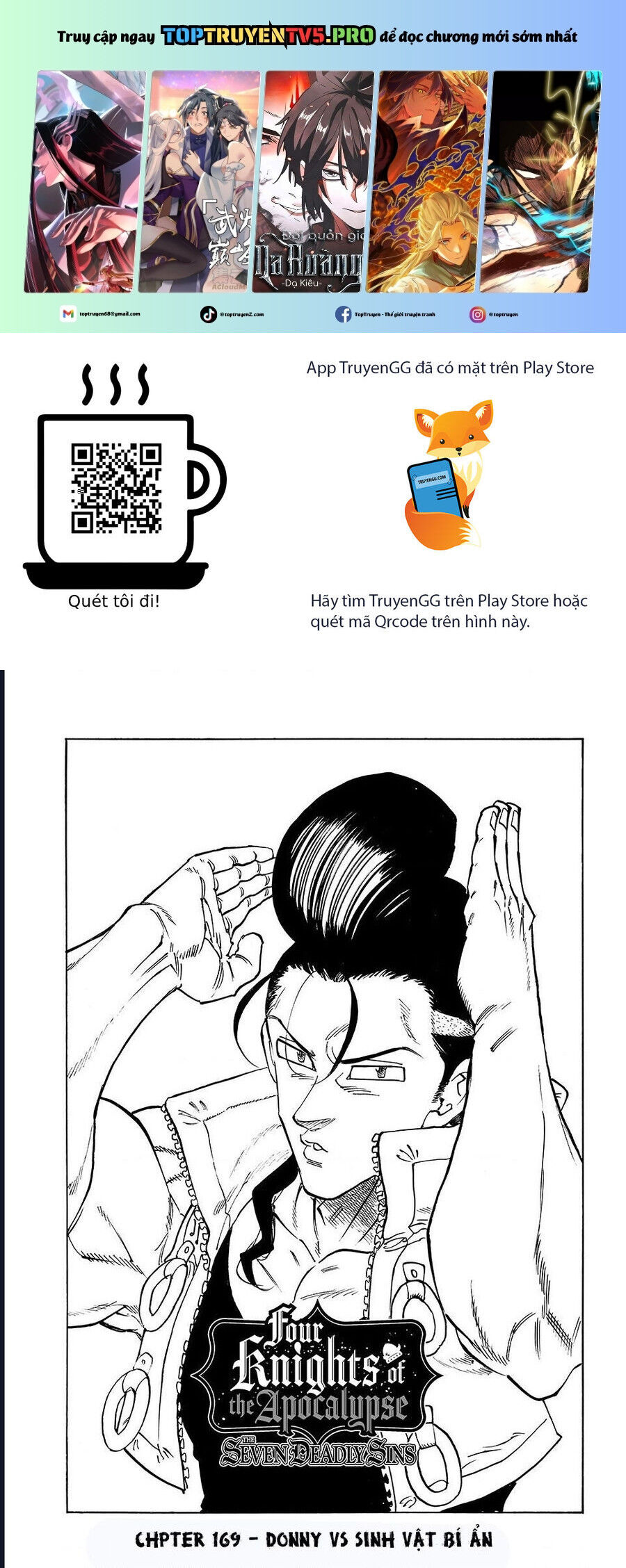 Tứ Kỵ Sĩ Khải Huyền Chap 169 - Next Chap 170