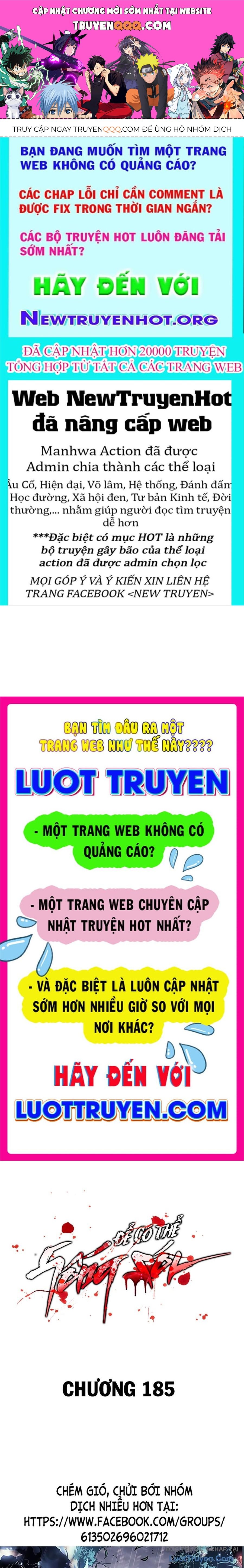 Để Có Thể Sống Sót Chap 185 - Next Chap 186