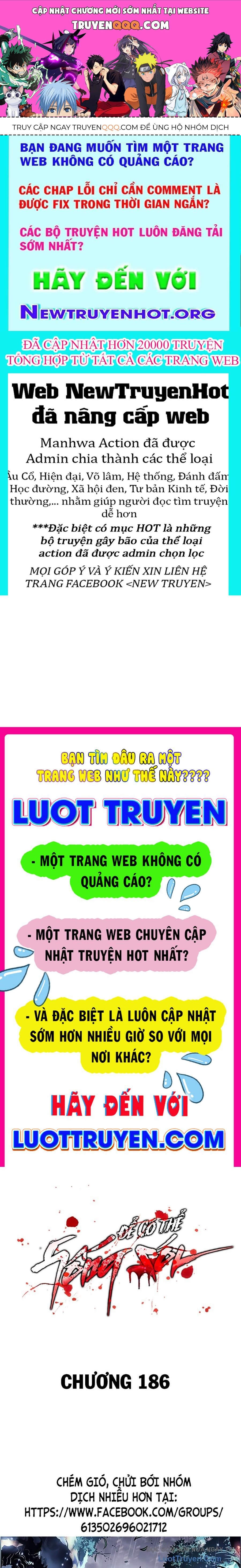 Để Có Thể Sống Sót Chap 186 - Next Chap 187