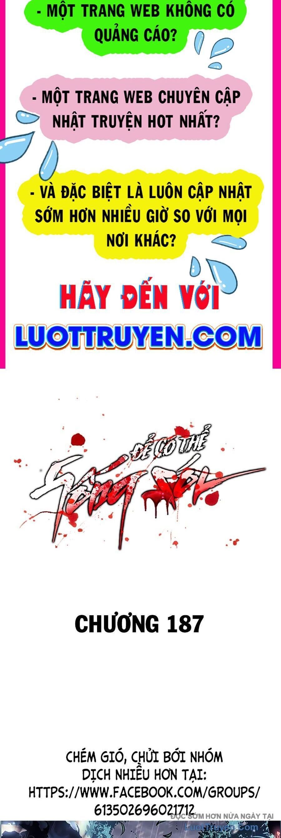 Để Có Thể Sống Sót Chap 187 - Next Chap 188