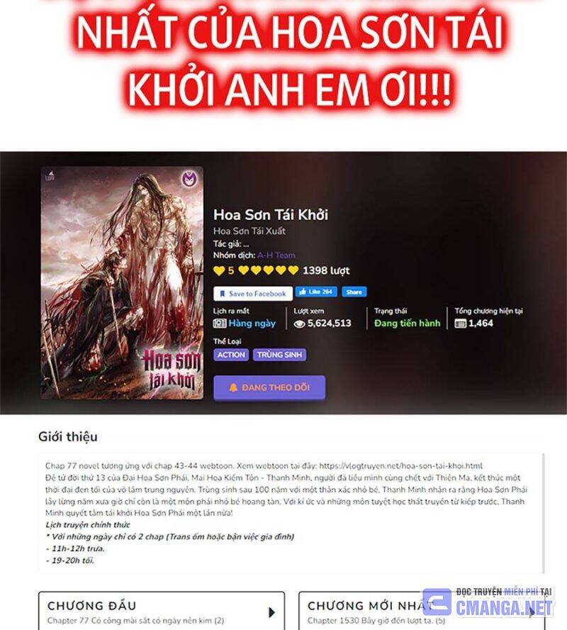 Hoa Sơn Tái Khởi Chap 134 - Next Chap 135