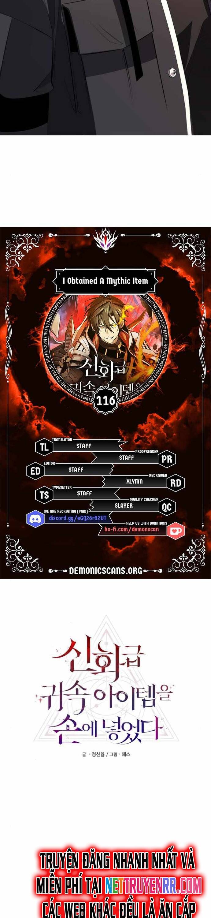 Ta Nhận Được Vật Phẩm Thần Thoại Chap 116 - Next Chap 117