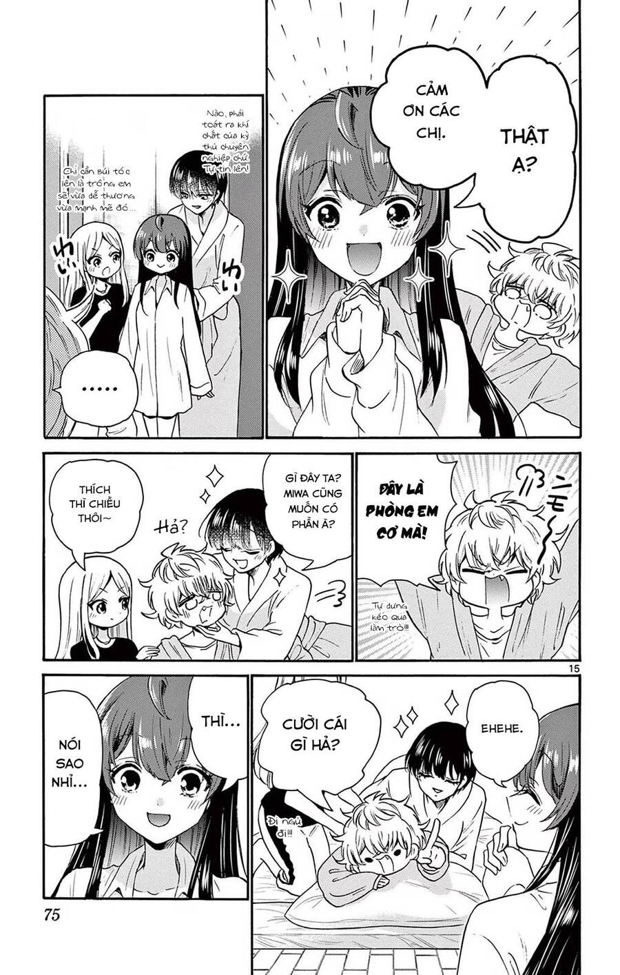 Ba Chị Em Nhà Mikadono Dễ Đối Phó Thật Đấy Chap 50 - Next Chap 51