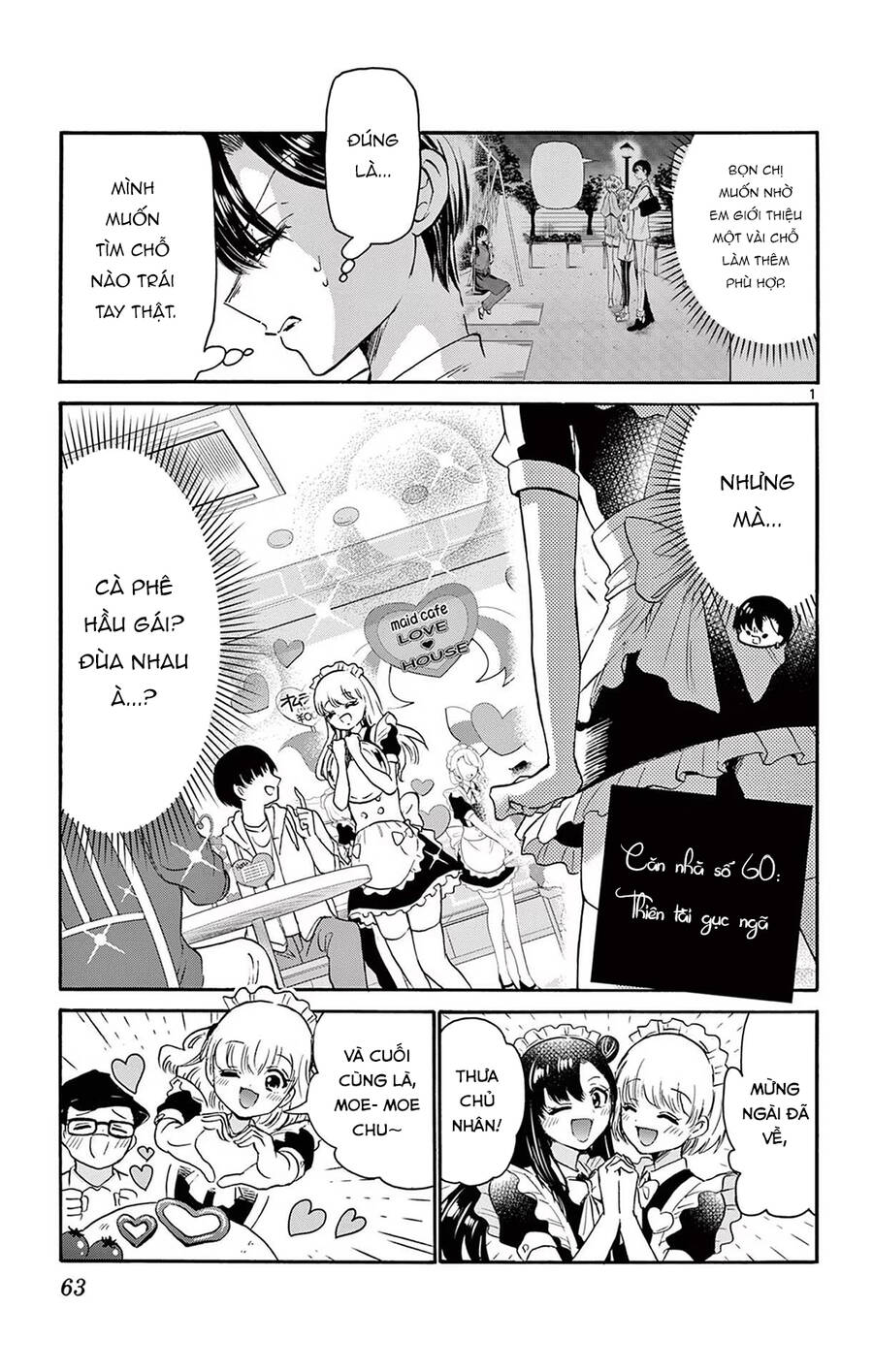 Ba Chị Em Nhà Mikadono Dễ Đối Phó Thật Đấy Chap 60 - Next Chap 61