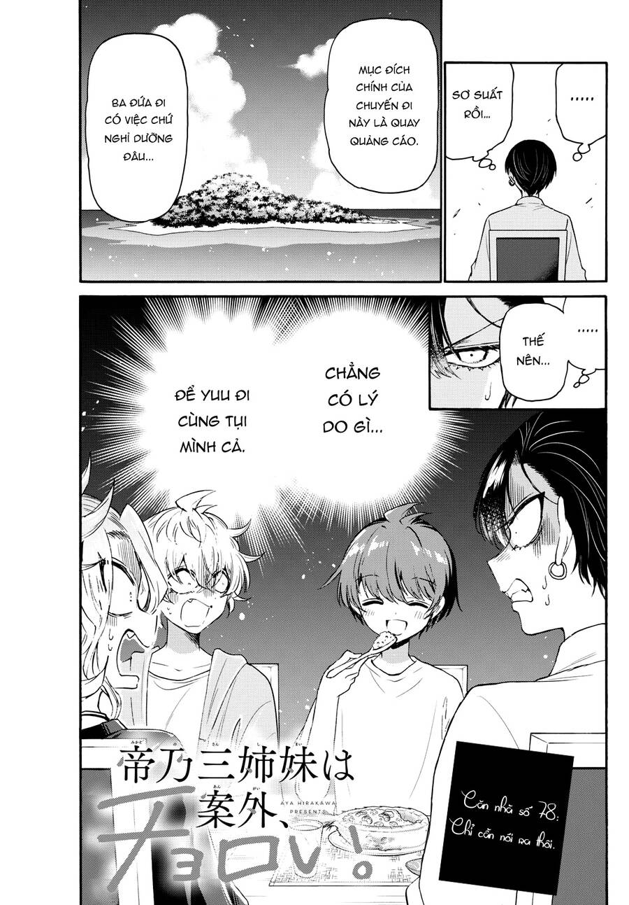 Ba Chị Em Nhà Mikadono Dễ Đối Phó Thật Đấy Chap 78 - Next Chap 79