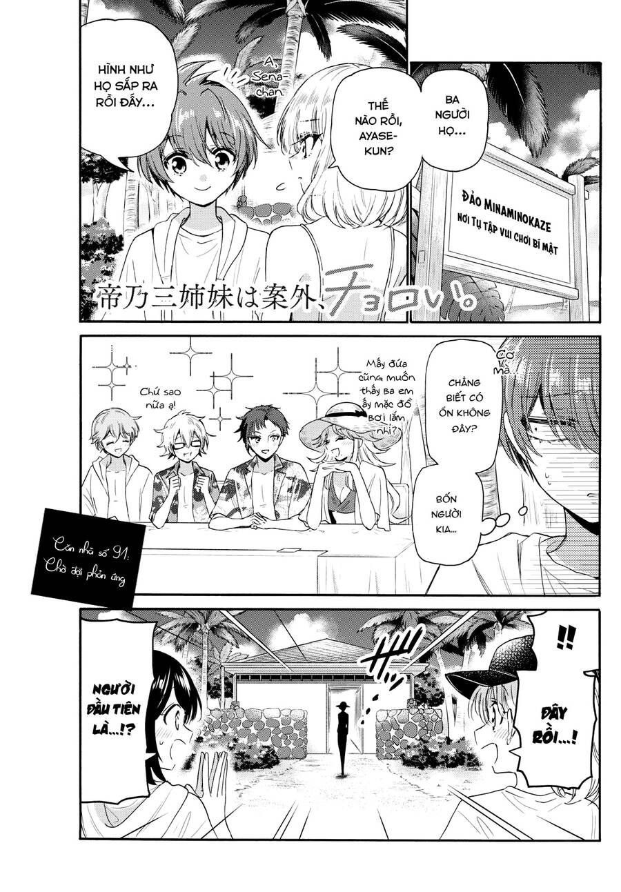 Ba Chị Em Nhà Mikadono Dễ Đối Phó Thật Đấy Chap 91 - Next Chap 92