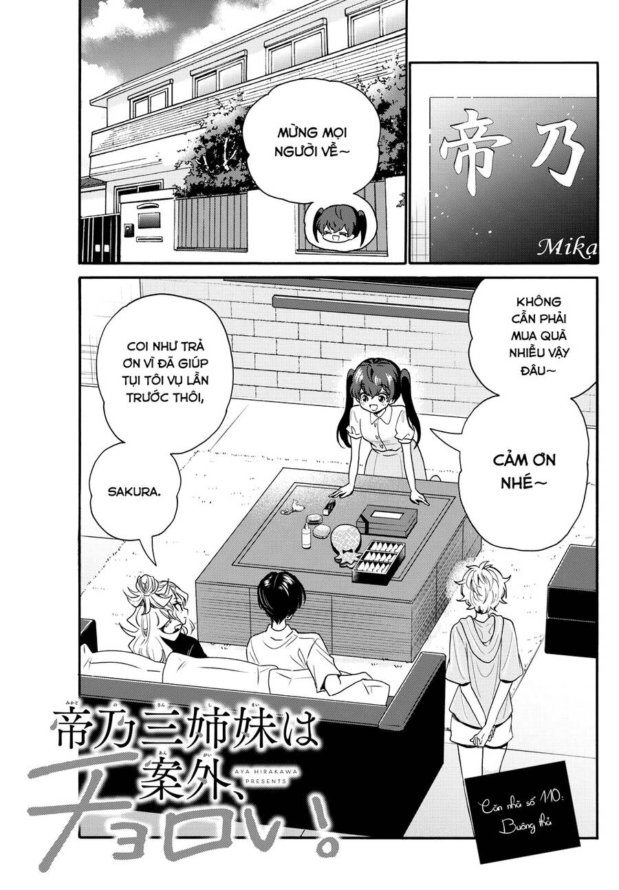 Ba Chị Em Nhà Mikadono Dễ Đối Phó Thật Đấy Chap 110 - Next Chap 111