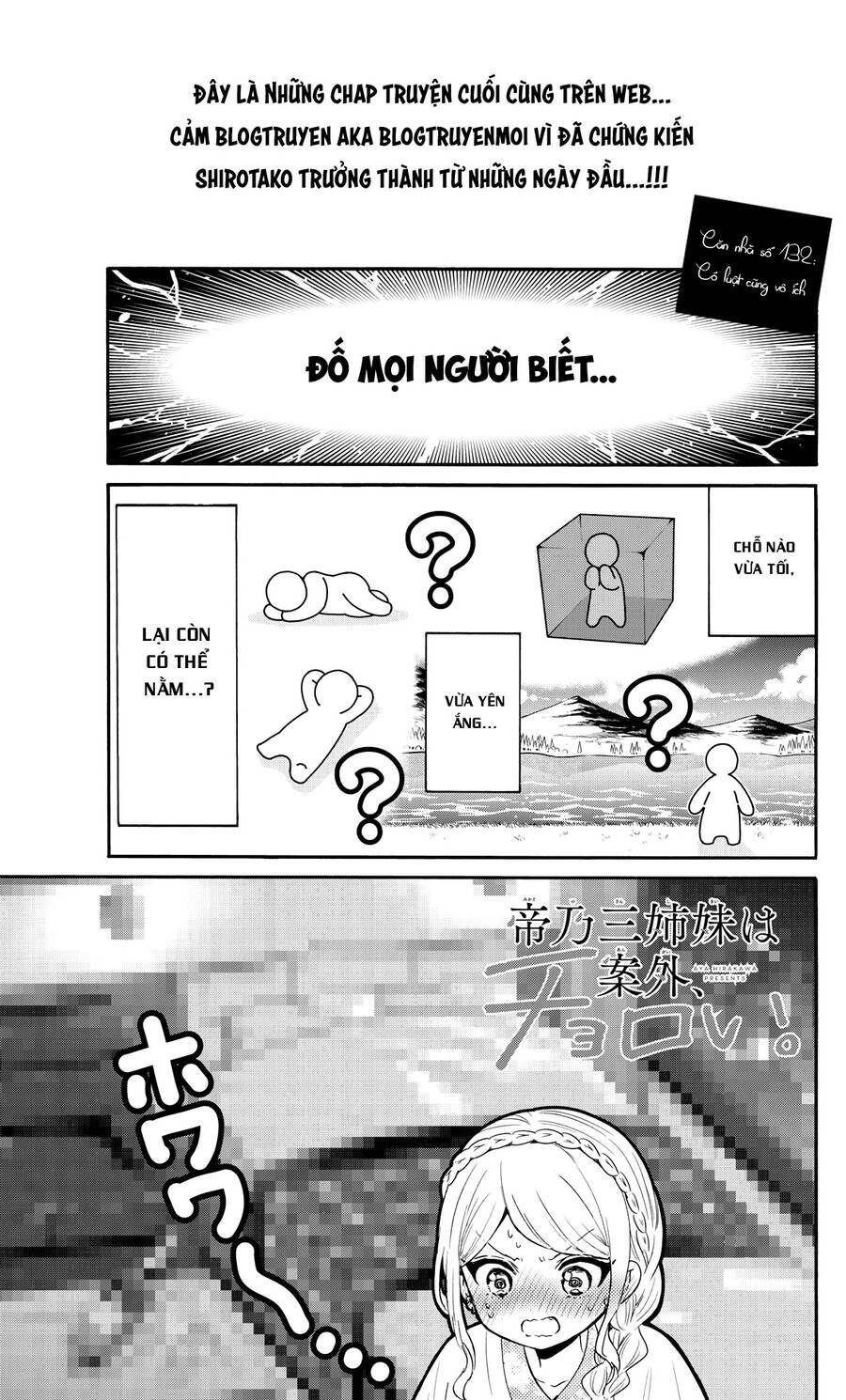 Ba Chị Em Nhà Mikadono Dễ Đối Phó Thật Đấy Chap 132 - Next Chap 133