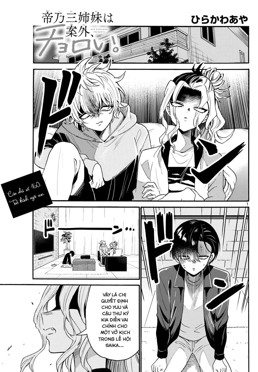 Ba Chị Em Nhà Mikadono Dễ Đối Phó Thật Đấy Chap 160 - Next Chap 161