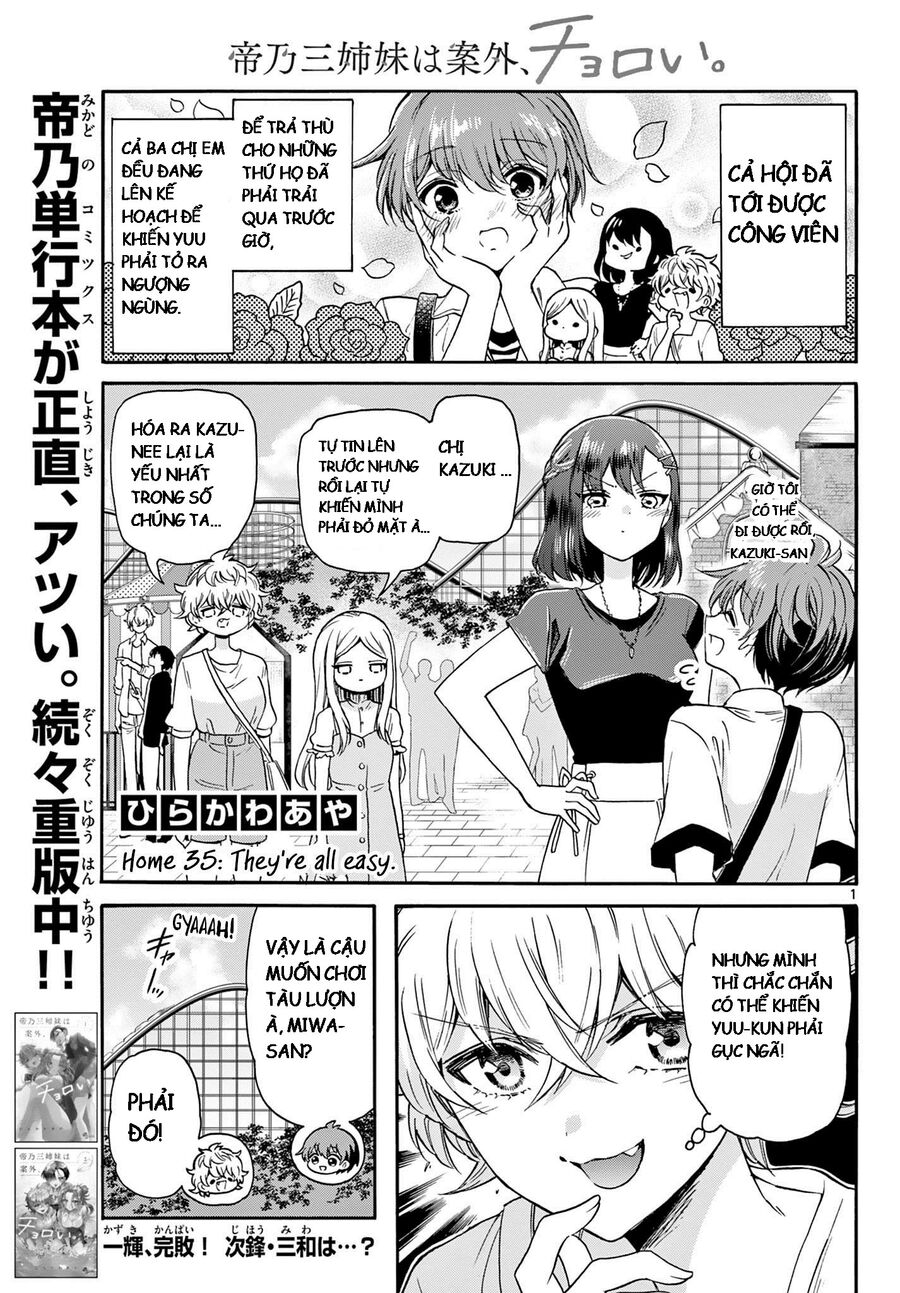 Ba Chị Em Nhà Mikadono Dễ Đối Phó Thật Đấy Chap 35 - Next Chap 36
