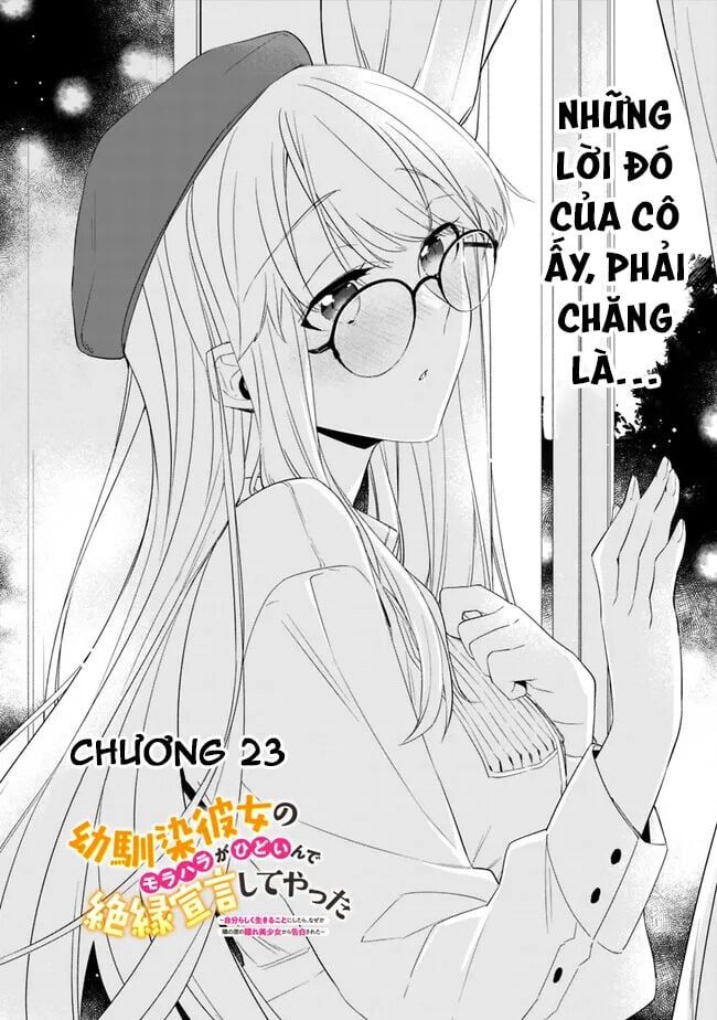 Osananajimi Kanojo No Morahara Ga Hidoi N De Zetsuen Sengen Shite Yatta Chap 23 - Next Chap 24