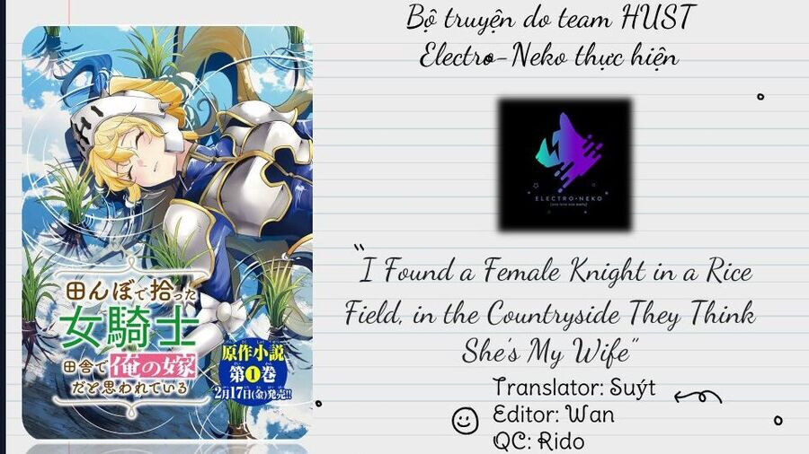 I Found A Female Knight In A Rice Field, In The Countryside They Think She’s My Wife Chap 39 - Next Chap 40