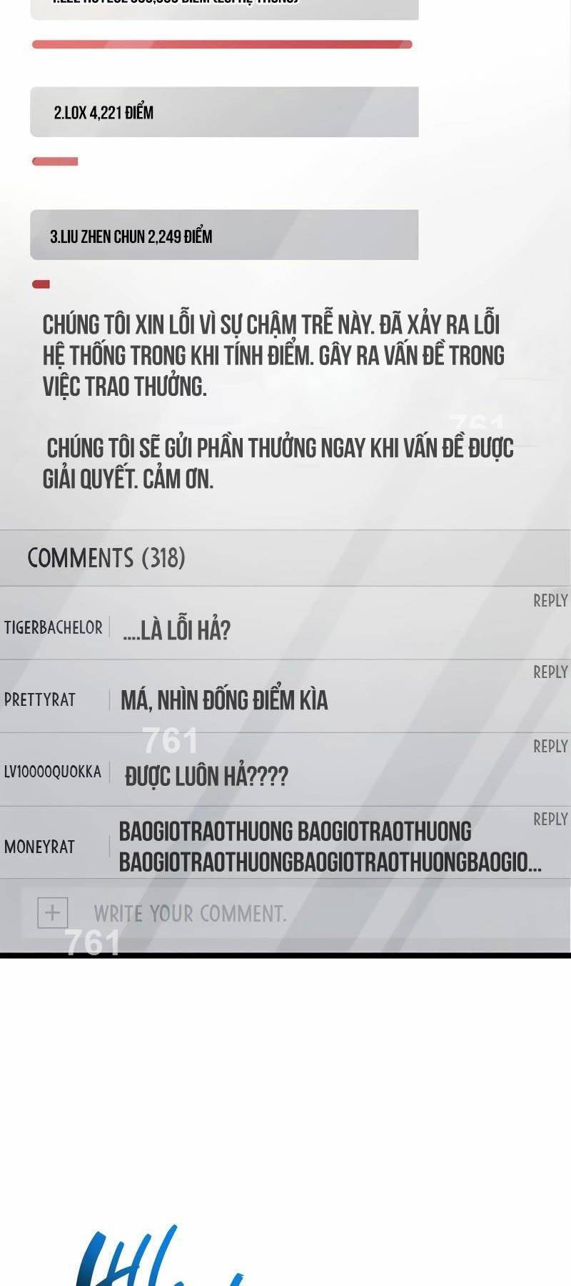 Người Chơi Che Giấu Quá Khứ Chap 53 - Next Chap 54