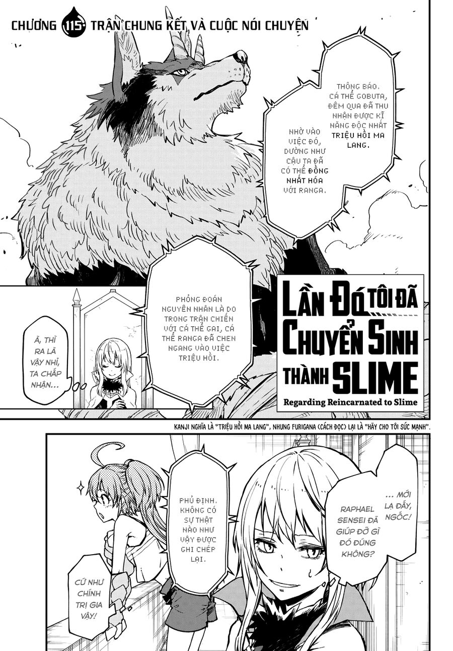 Lúc Đó, Tôi Đã Chuyển Sinh Thành Slime Chap 115 - Next Chap 116