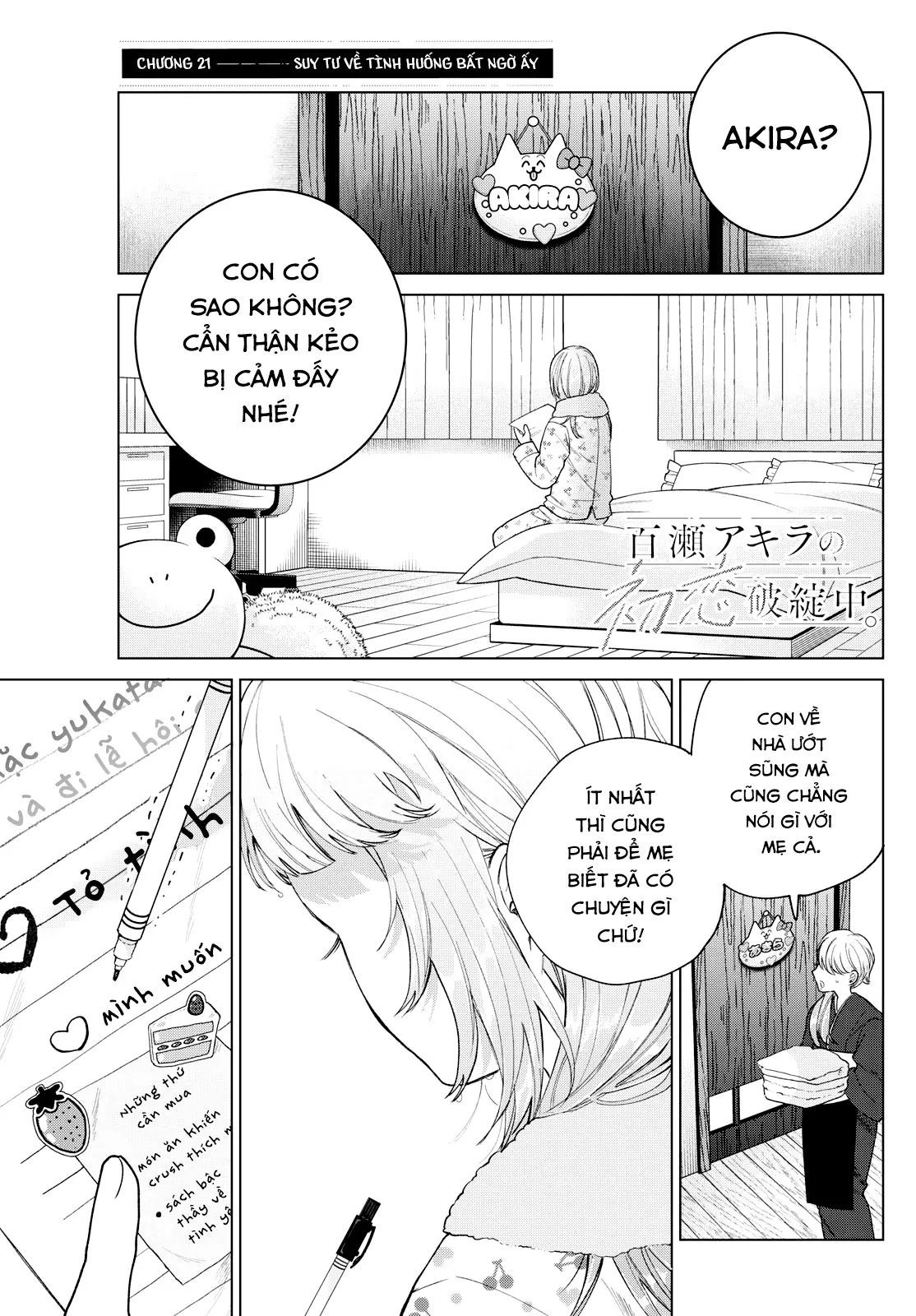 Mối Tình Đầu Đầy Trắc Trở Của Momose Akira Chap 21 - Next Chap 22